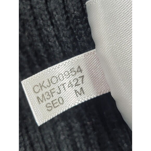 Calvin Klein Vest Womens Medium Teal Down Puffer Rib Knit Back Zip MP3 Pocket - Picture 6 of 11